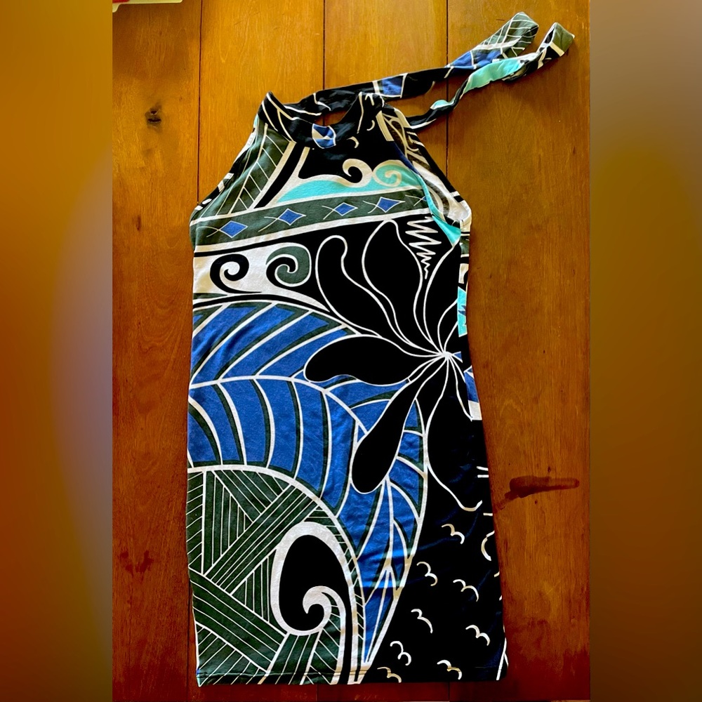 Missing Polynesia Limited Style & Print, Short Halter Dress Size 0